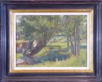 The Meadows, Caudebec-en-Caux, Normandy by Charles Cundall